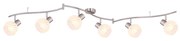 Φωτιστικό Οροφής Globo Lighting Willy 54025-6 Νίκελ Ματ