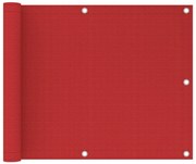 vidaXL Διαχωριστικό Βεράντας Κόκκινο 75 x 300 εκ. από HDPE