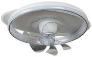 Ανεμιστήρας Οροφής Ø50xH20cm CFC 9502 WΗ  Led 140w 10500lm Φωτισμός 3 Colors Τηλεκοντρόλ ARlight 0334002