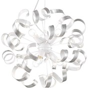 Φωτιστικό Οροφής Vortex 101613 53x65/115cm 6xE14 40W Silver Ideal Lux