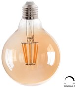 ΛΑΜΠΤΗΡΑΣ GLOBO LED FILAMENT 8W E27 2700K ΧΡΥΣΟ DIMMABLE HM4050.02