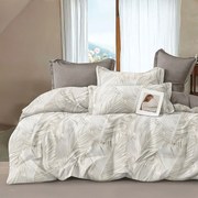 Πάπλωμα Ivory (Σετ 3τμχ) Grey-Ivory Ρυθμός Υπέρδιπλo 220x240cm 100% Βαμβακοσατέν