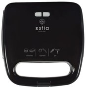 Τοστιέρα 2 Θέσεων Plus 06-10027 750W Black Estia Μέταλλο,Πλαστικό