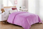 Κουβέρτα Coral Fleece Polyester Υπέρδιπλη 220x240εκ. Μονόχρωμη 05 Lilac DIMcol