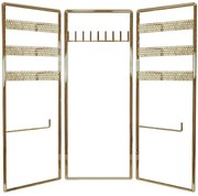 Βάση Κοσμημάτων 498HFT1116 40x4x45cm Gold Aberto Design Μέταλλο