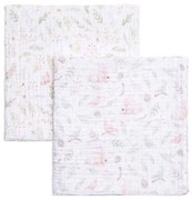 Μουσελίνες (Σετ 2τμχ) Garden Multi Funna Baby 90x90cm 100% Βαμβάκι