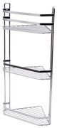 Γωνιακή Ραφιέρα Μπάνιου Τριπλή (27.7x18.1x53.9) Estia Elegant Chrome 02-6464