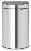 Brabantia 649734 Κάδος Απορριμμάτων Touch Bin New 40L, Matt Steel Fingerprint Proof