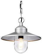 Κρεμαστό Φωτιστικό Οροφής E27 60W IP44 Klampenborg Elstead Lighting KLAMPENBORG8 Ασημί