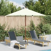 vidaXL Ομπρέλα Κήπου Χρώμα της Άμμου 150 x 200 εκ. με Ξύλινο Ιστό