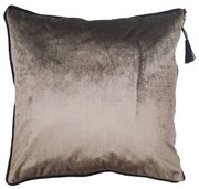 VELLUT ΔΙΑΚΟΣΜΗΤΙΚΟ ΜΑΞΙΛΑΡΙ ΥΦΑΣΜΑ POLYESTER ΓΚΡΙ 45x45cm - 017167 - 017167