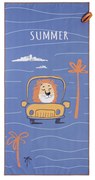 Παιδική Πετσέτα Θαλάσσης Microfiber (70x140) 2 Όψεων Nima Lion
