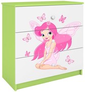 Συρταριέρα Babydreams Cartoon-Prasino-Fairy with butterflies