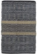 STRIPE ΧΑΛΙ ΔΕΡΜΑ ΓΚΡΙ ΜΠΕΖ 60x90cm - 020503