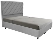 Intrahome Κρεβάτι διπλό Tito Intrahome με αποθηκευτικό χώρο μπουκλέ ύφασμα σε ανοιχτή γκρι απόχρωση 160x200εκ | SKU: INTRAPA-433111131