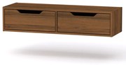 Κονσόλα-τουαλέτα Alberto pakoworld κρεμαστή καρυδί 100x32.5x22εκ