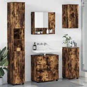 vidaXL Σετ Επίπλων Μπάνιου 5 pcs Καπνιστή δρυς 61 x 35 x 64 εκ.