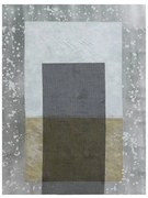 Πίνακας Σε Καμβά Abstract 015114 76x100xH3,5cm Grey-Silver-Gold Κάθετοι Ξύλο,Καμβάς