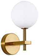 Φωτιστικό Τοίχου - Απλίκα SE21-GM-16 ROYALE GOLD MATT OPAL GLASS WALL LAMP Γ3 - 21W - 50W - 77-8285