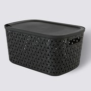 Καλάθι Αποθήκευσης (30x20x15.3) F-V Tressy Black 209335A