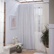 Κουρτίνα Oviedo 04 Light Grey Teoran 140X270cm Βαμβάκι-Πολυέστερ