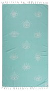 Πετσέτα Θαλάσσης - Παρεό Eyes One Me Aqua Nef-Nef Θαλάσσης 90x170cm 100% Cotton