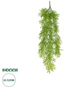 GloboStar® Artificial Garden HANGING BARLEY 20857 Τεχνητό Διακοσμητικό Κρεμαστό Φυτό Κριθάρι Μ26 x Π15 x Υ81cm