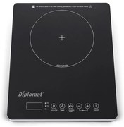 Diplomat DGX2020I Επιτραπέζια Εστία Επαγωγική Μονή, 2000W,  Μαύρη