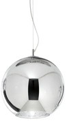 Κρεμαστό Φωτιστικό Οροφής 1xE27 Χρώμιο Φ30cm Nemo 250335 Ideal Lux 250335