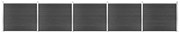 vidaXL Σετ Πάνελ Περίφραξης Γκρι 872 x 146 εκ. από WPC
