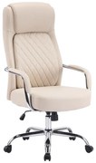 Καρέκλα γραφείου διευθυντή Rianda PU σε Μπέζ 70x64x116-124εκ. 70x64x116 εκ.