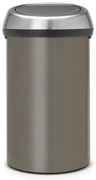 Brabantia 647249 Κάδος Απορριμμάτων Touch Bin 60L, Platinum