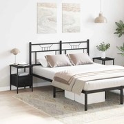 Κομοδίνο 2 pcs Μαύρη Οξυά 34 x 36 x 50 εκ Επεξεργασμένο ξύλο