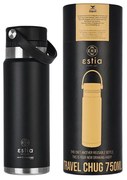 ESTIA ΘΕΡΜΟΣ TRAVEL CHUG SAVE THE AEGEAN 750ml MIDNIGHT BLACK