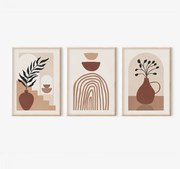 Πίνακας Rendala pakoworld τρίπτυχος με ψηφιακή εκτύπωση και πλαίσιο 33x1.5x48εκ