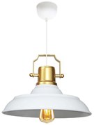 Φωτιστικό Οροφής 780SGN4608 Φ25x80cm 1xE27 40W White-Gold Opviq
