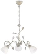 Φωτιστικό Οροφής Traditio 110700361 White-Grey Trio Lighting Μέταλλο,Γυαλί