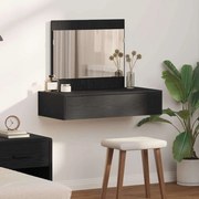 vidaXL Τραπέζι περιποίησης Μαύρο 83 x 40 x 70 εκ Επεξεργασμένο ξύλο