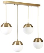 Φωτιστικό Οροφής - Ράγα 941RTN1225 65x70cm 4xE27 60W Gold-White Opviq