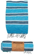 Πετσέτα Θαλάσσης Pestemal Βαμβακερή Blue 90x180εκ. Summer tiempo 42-2947