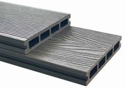 Σανίδα πατώματος WPC 2,5 x 15 x 360εκ. γκρι σκούρο