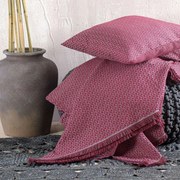 Ριχτάρι Reeves Bordo Ρυθμός Τριθέσιο 180x280cm Βαμβάκι-Πολυέστερ