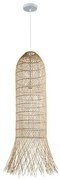 Κρεμαστό Φωτιστικό Οροφής Ε27 Φ27cm Rattan Πλέγμα Sunlight-VENTO-27-N-Καφέ VENTO-27-N