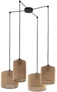 Φωτιστικό Οροφής Juta 6585 4xΕ27 15W Φ70cm 130cm Natural TK Lighting