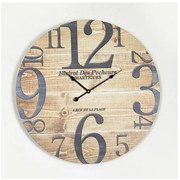 Ρολόι Τοίχου Ξύλο Μαύρο-φυσικό 58.2x4.3x58.2 753-13032 Estheti-753-13032-Μαύρο 753-13032