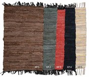 Δερμάτινο Πατάκι (60x90) Viopros Rugs Ideas Κόκκινο