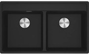 Franke Maris Bowl MRG 620-40-40 TL Matt Black Γρανιτένιος Νεροχύτης 90cm