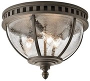 Πλαφονιέρα Φωτιστικό Οροφής 3xE14 IP44 Halleron Elstead Lighting-KL-HALLERON-F-Γκρι KL-HALLERON-F