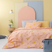 Σεντόνια FL6205 (Σετ 4τμχ) Peach Palamaiki Υπέρδιπλo 240x260cm 100% Βαμβάκι