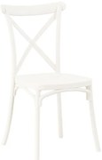 Καρέκλα Cross Fylliana FL66 Λευκό Πολυπροπυλενίου 42x48x90 εκ. 42x48x90 εκ.